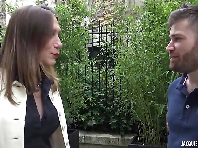 38-year-old lingerie milf with big hooters Sixtine gets analized