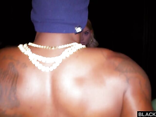 Pale interracial blonde Anny Aurora loves that black fuck stick