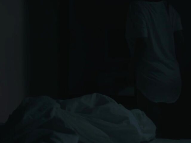 Creampie MILF fuck in the dark with London River