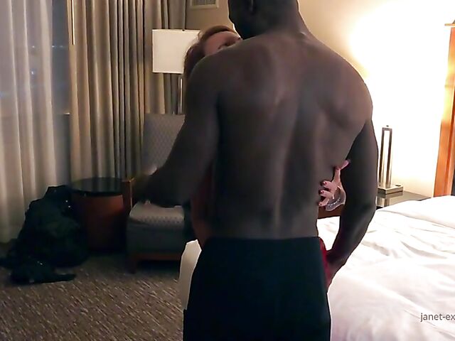 Mature BBC lover Janet Mason gets what she wants in the night