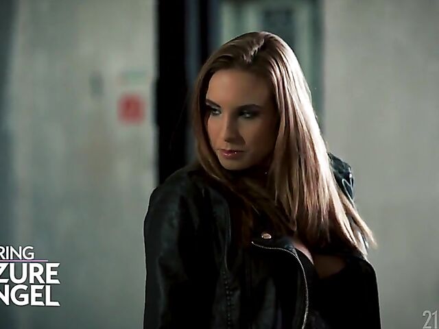 Feet fetish fuck with stunning Azure Angel