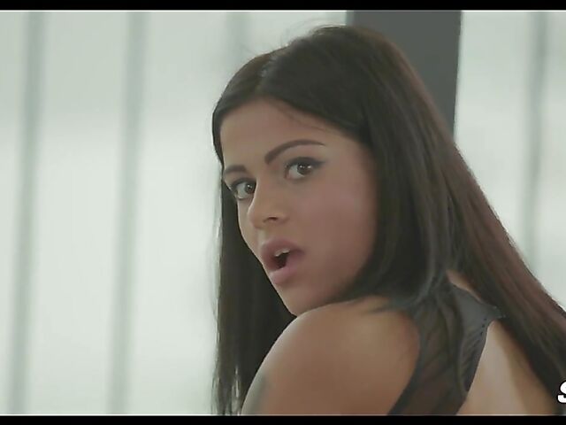 Interracial hardcore banging in black boots with Sandra Soul