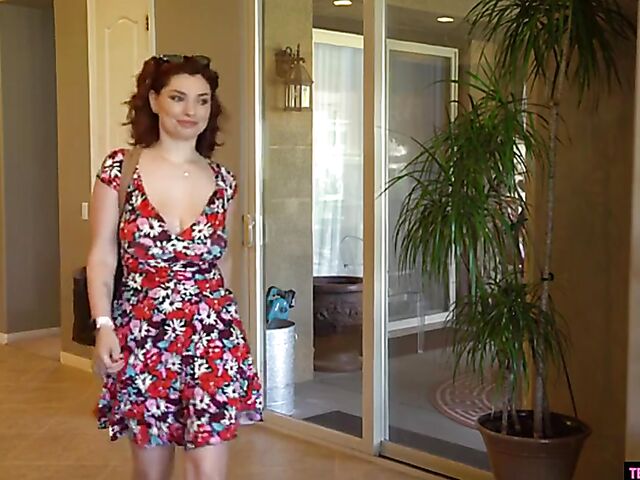 All-natural busty hairy redhead Annabel Redd gets rammed