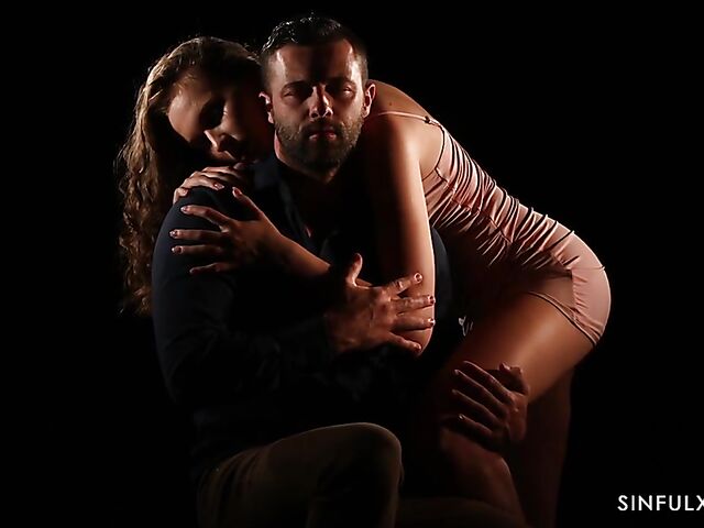 Explicit erotica sex with Stacy Cruz getting penetrated in the dark