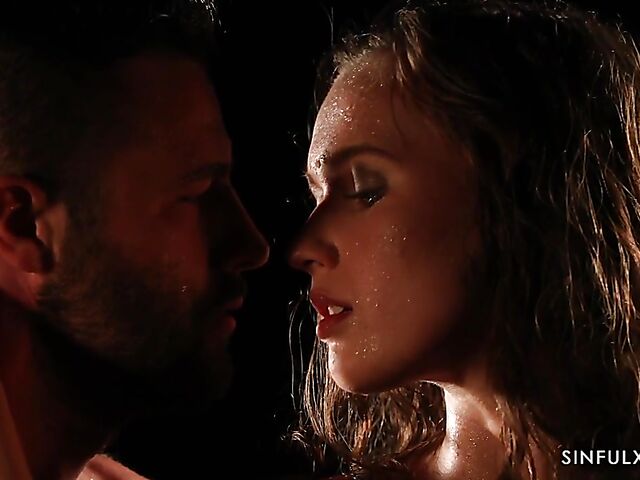 Explicit erotica sex with Stacy Cruz getting penetrated in the dark