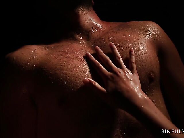 Explicit erotica sex with Stacy Cruz getting penetrated in the dark