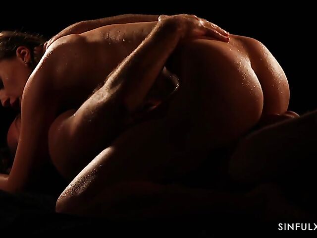 Explicit erotica sex with Stacy Cruz getting penetrated in the dark