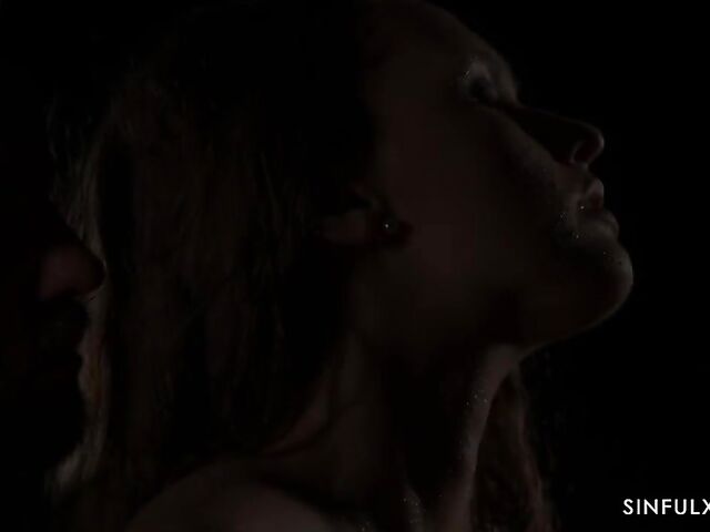 Explicit erotica sex with Stacy Cruz getting penetrated in the dark