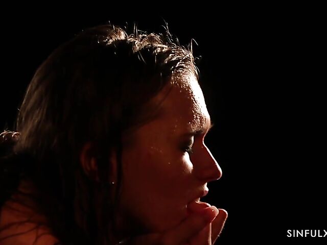 Explicit erotica sex with Stacy Cruz getting penetrated in the dark