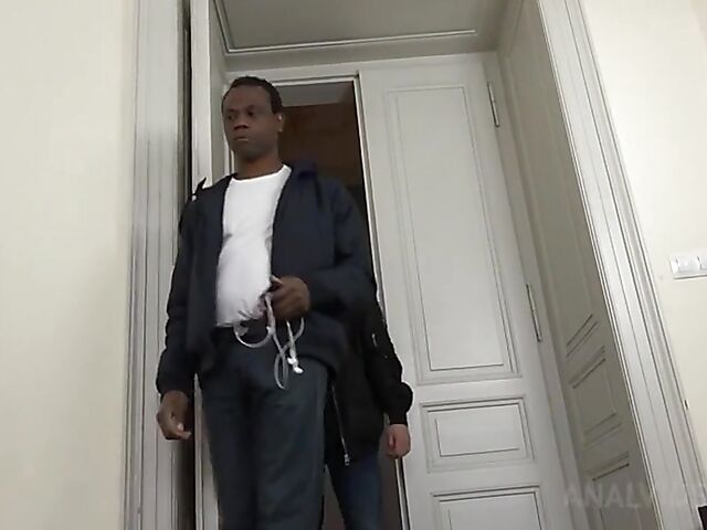 Cum eating cuckold interracial humiliation with a black cock in Cloe Del Mare's ass