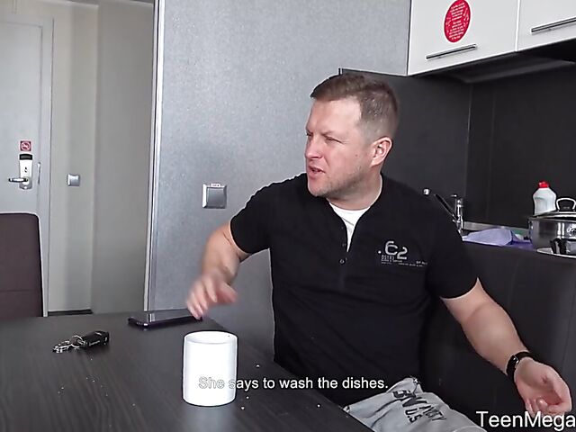 Young russian babe Tina Grey gets hammered by a horny dude