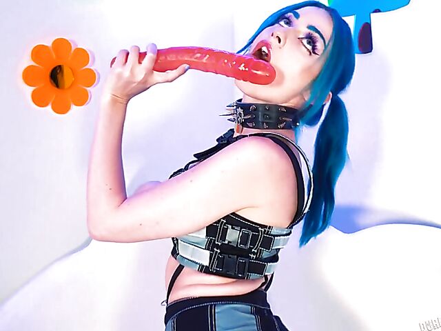 Naughty Jewelz Blu's hot POV in fishnets