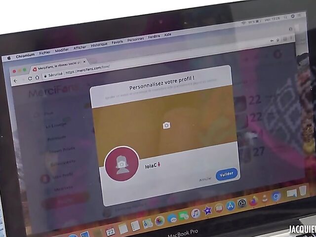 French MILF in white lingerie Lola fucking hard