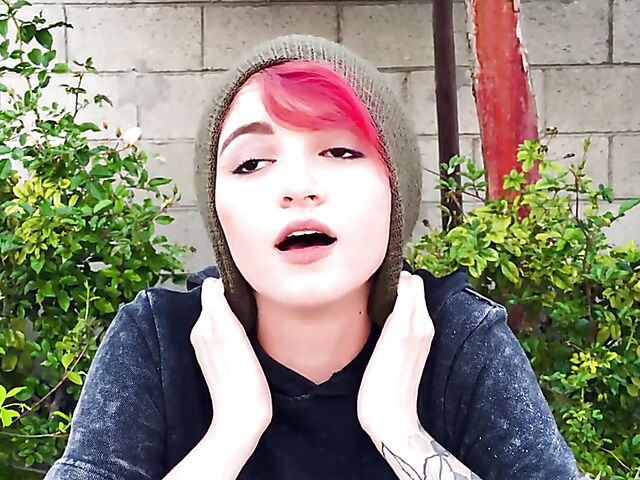 Tiny tattooed alt girl Lola Fae fucking the skater boy