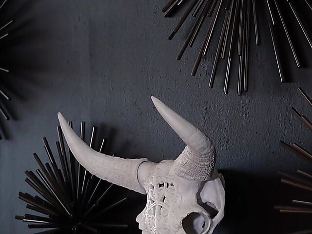 Short hair brunette Jay Marie loves showing off her natural titties and bald pussy