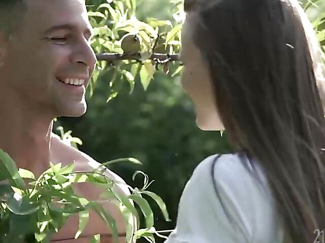 Summertime passionate sex outdoors with gorgeous Stella Flex