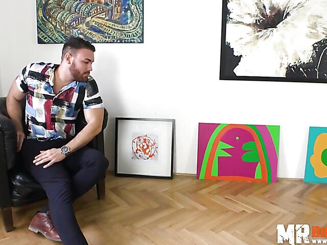 Busty slut in zebra leggings and heels Daisy Lee is interested in art and cock