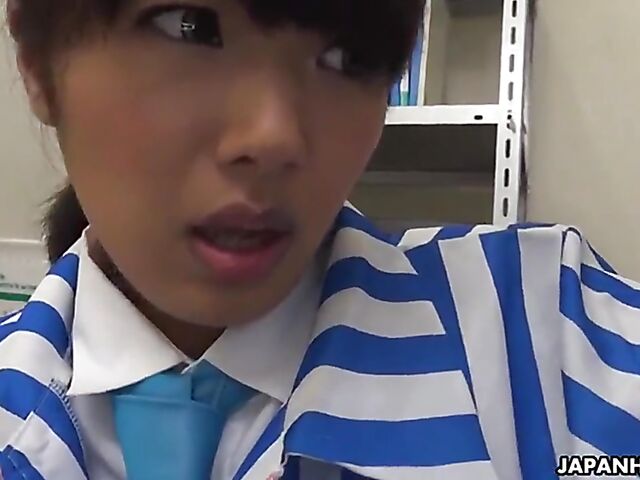 Mayuka Momota - Japanese hardcore sex at work with a pervy shoplifter