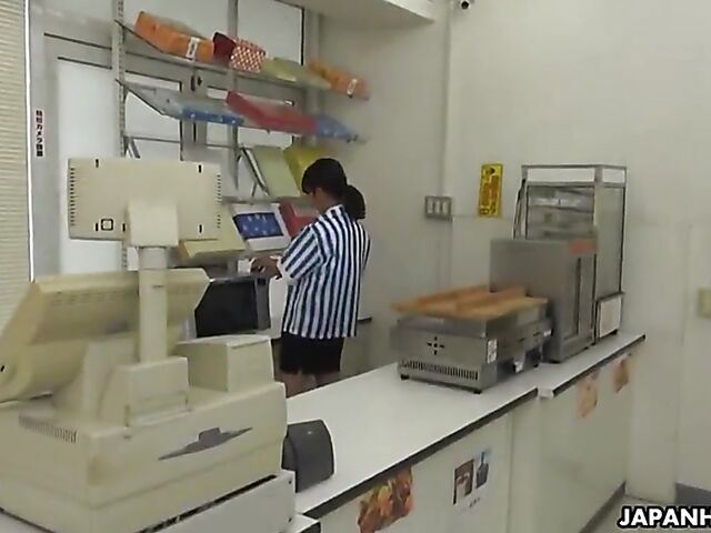 Mayuka Momota - Japanese hardcore sex at work with a pervy shoplifter