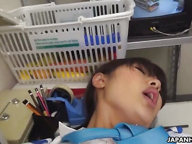 Mayuka Momota - Japanese hardcore sex at work with a pervy shoplifter