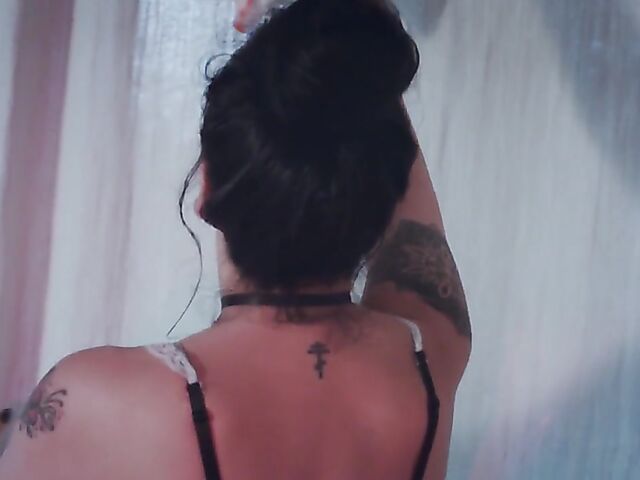 Hot maid solo and jerk off instruction to masturbate with her