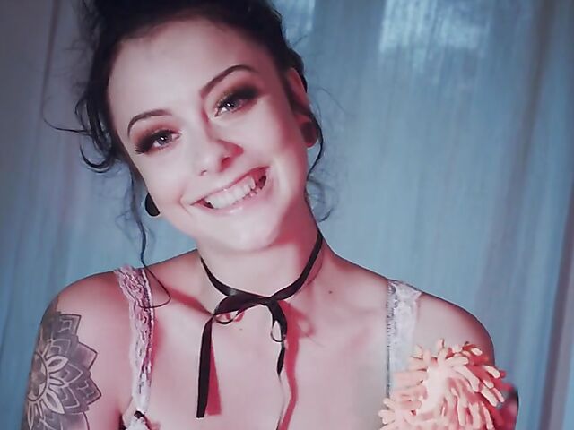 Hot maid solo and jerk off instruction to masturbate with her