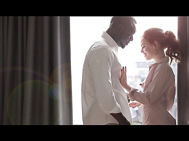 Redhead interracial fuck of a lifetime with Ella Hughes and Antonio Black