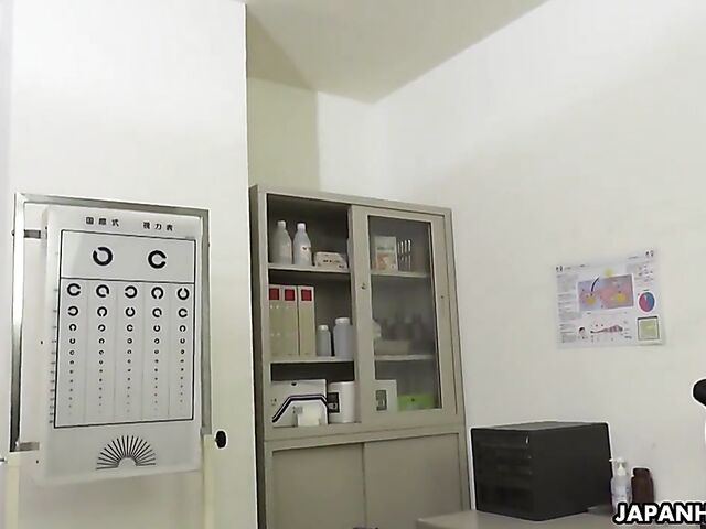 Chihiro Akino - Japanese nurse blowjob with glasses