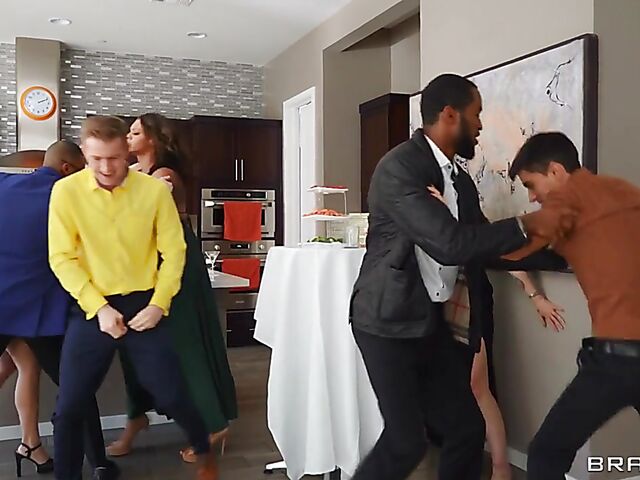 Jordi and Danny D threesome with lucky party girl Halle Hayes