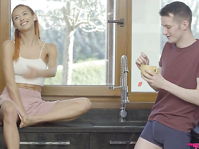 Veronica Leal - Slutty redhead step sister fuck session with her new stepbrother