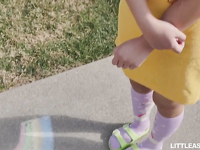 FFM strapon three-way with teen asian Elle Voneva and mistress Diamond Banks