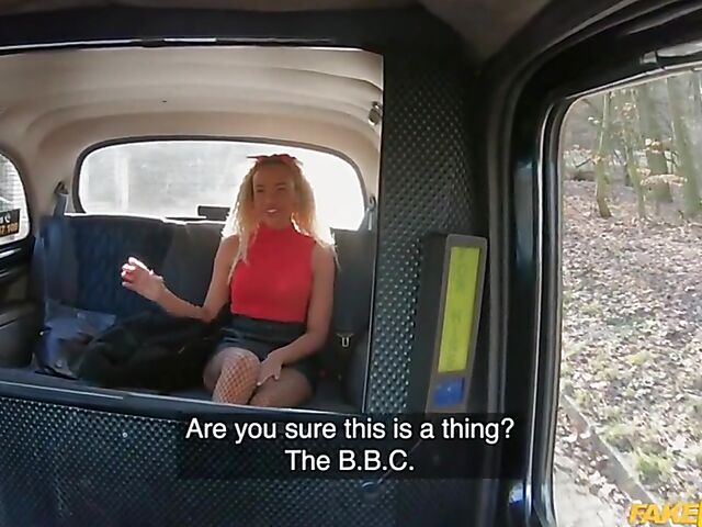 Taxi sex with curly haired slut Romy Indy