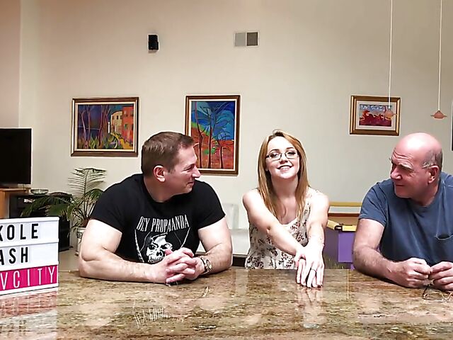 Porn backstage with young Nikole Nash and John Strong