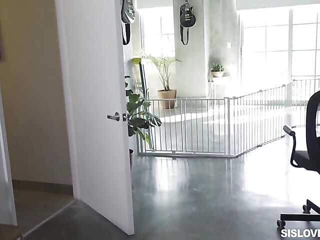 Big tits sister Valentina Jewels is her stepbrother's fuck toy