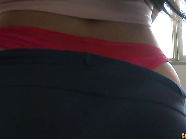 Spanish fitness girl Paila Teen flaunts her big bubble butt and fucks