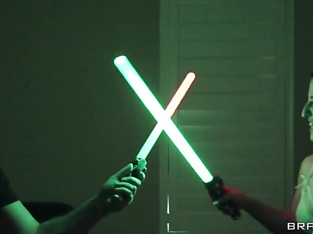 Sexy brunette Aubree Valentine is full of passion