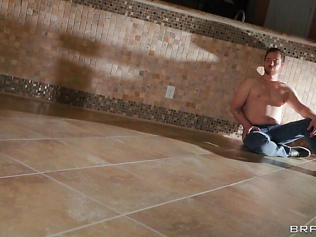 Sexy brunette Aubree Valentine is full of passion