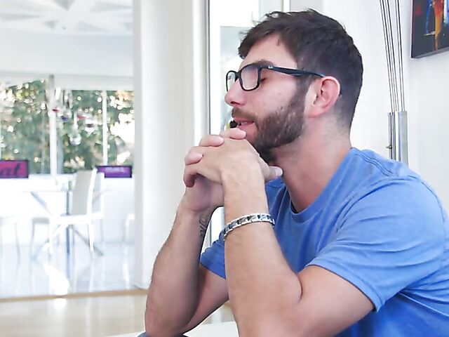 Abella Danger anal with a nerd who loves her ass so much