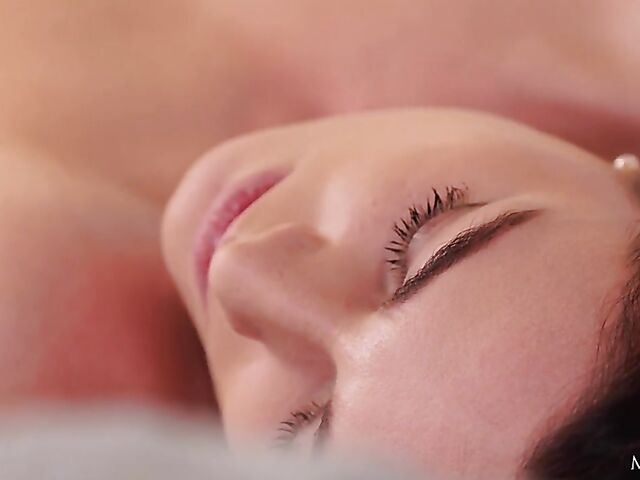 Lee Anne - Sensual brunette solo with her fingers in her sweet pussy