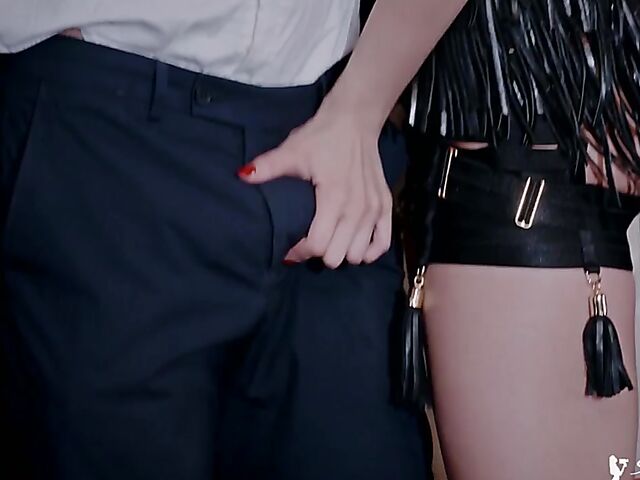 Red boots anal with sexy mistress Cherry Kiss