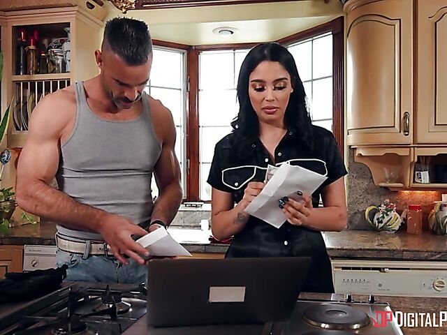 Hot kitchen anal with Vanessa Sky and Charles Dera