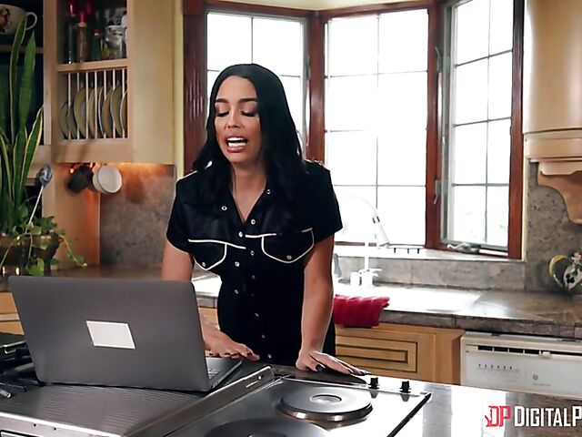 Hot kitchen anal with Vanessa Sky and Charles Dera