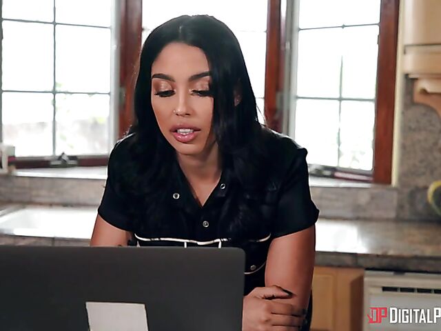 Hot kitchen anal with Vanessa Sky and Charles Dera