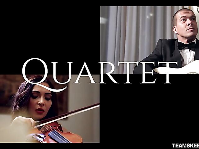 Slim red-haired cello player with small boobs Shona River needs a cock in her tight hole