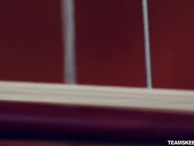 Slim red-haired cello player with small boobs Shona River needs a cock in her tight hole