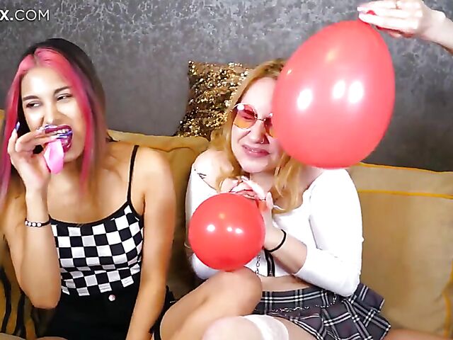 Lesbian dildo three-way with Bella Mur, Gina Gerson, and Roxy Lips