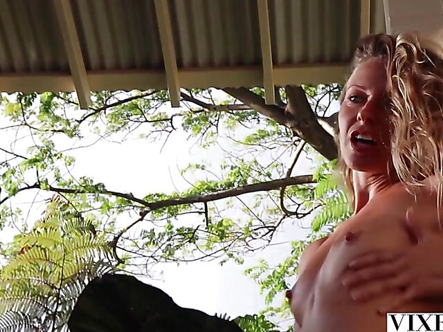 Slim babe with tiny boobs Lena Nicole solo masturbation