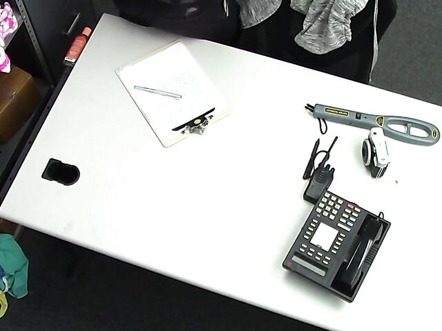 Hot redhead shoplifter Scarlett Mae is back and gets pounded again