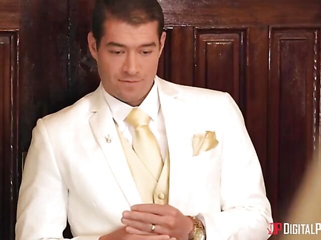 Bridgette b threesome with Xander Corvus and young Aubree Valentine