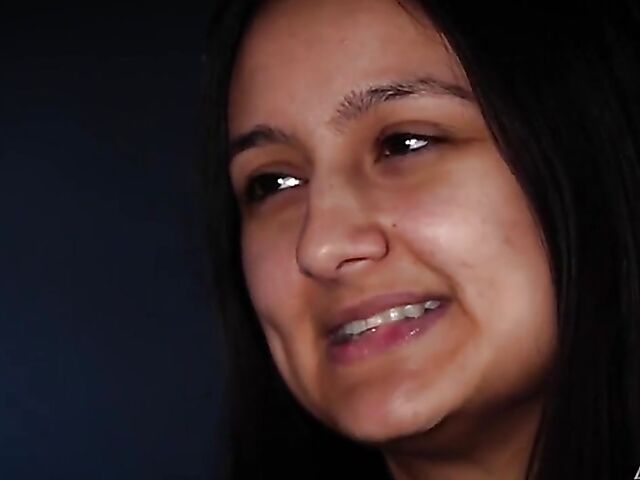 All-natural cute brunette Eliza Ibarra gets slammed by Charles Dera